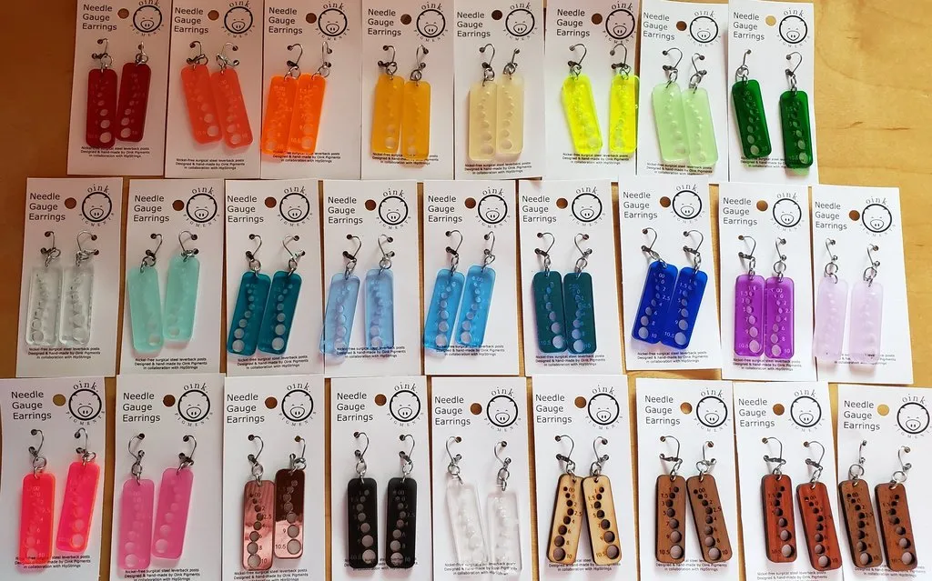 Oink Pigments Needle Gauge Earrings