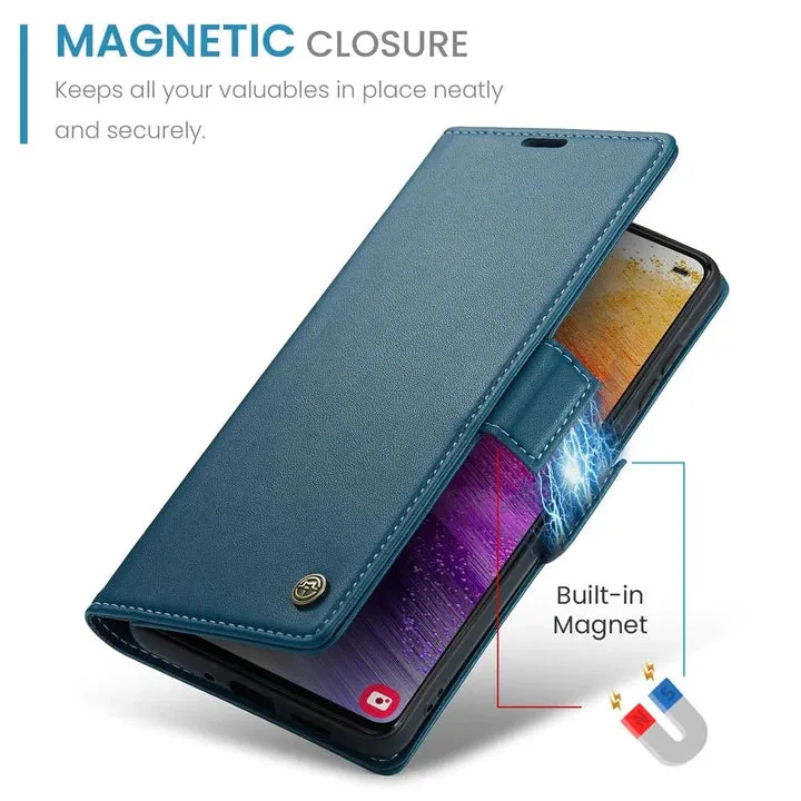 Paris Leather Magnetic Galaxy Case With Card Slots