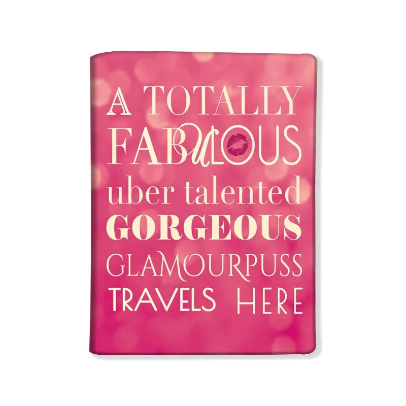 Passport Cover Design Holder Travel Case with Luggage Tag - Glamourpuss Travel Here