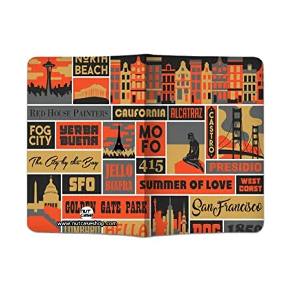 Passport Cover Holder Travel Wallet Case- City Passport