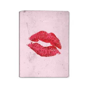 Passport Cover Holder Travel Wallet Case- Lips Pink