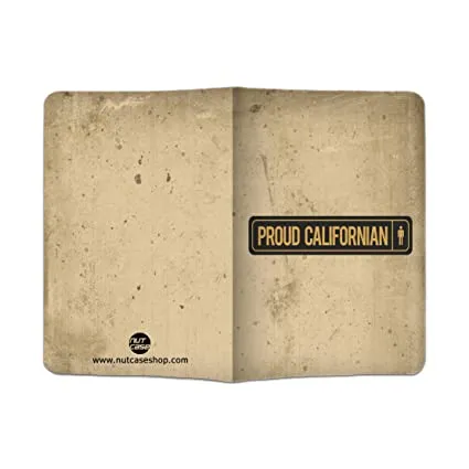 Passport Cover Holder Travel Wallet Case-Proud Calipfornian