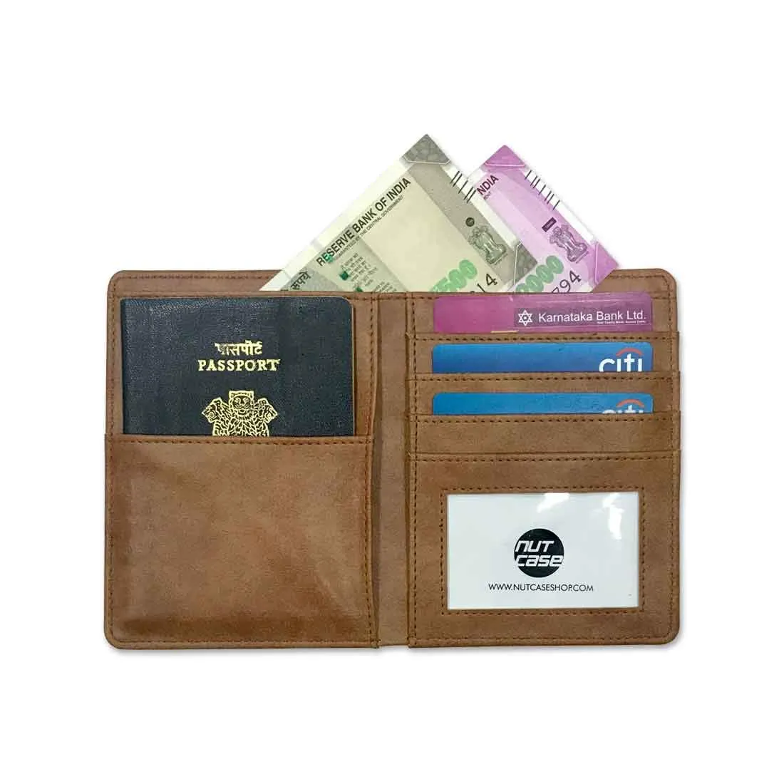 Passport Cover Holder Wallet Travel Organizer  - Maps Design