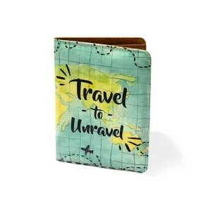 Passport Cover Holder Wallet Travel Organizer  - Maps Design