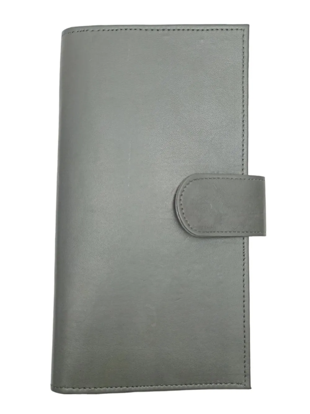 Passport Wallet Leather  | Casual Grey Clutch | Regular Size