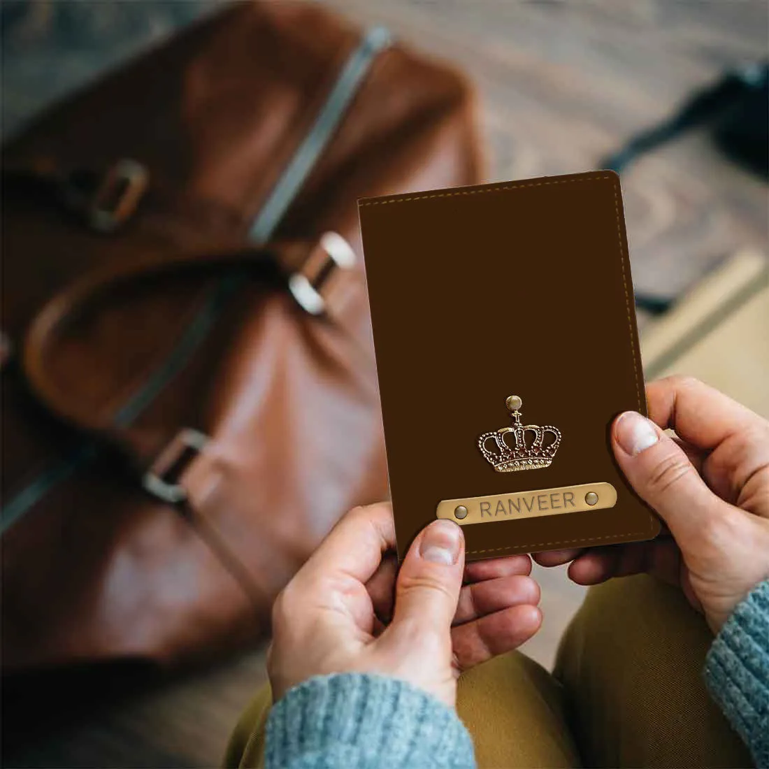 Personalized Travel Wallet with Charm Passport Cover - King