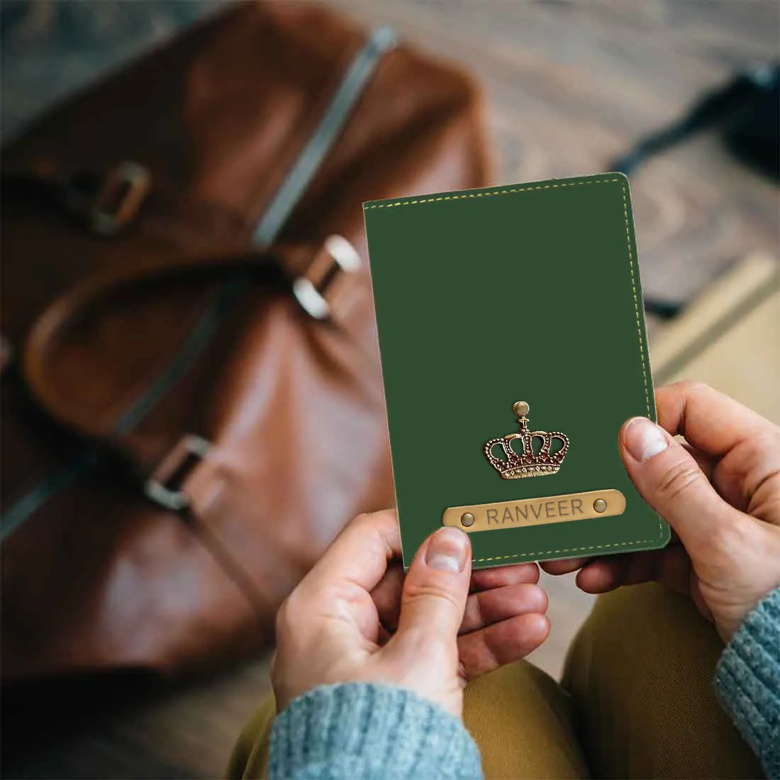 Personalized Travel Wallet with Charm Passport Cover - King