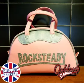 Pink & Silver Rocksteady Handbag - Astrid Style - Hand-stitched Ska Roots Reggae Girl Bag