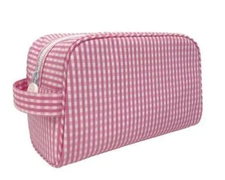 Pink Gingham Toiletry