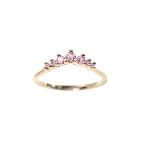 Pink Sapphire Beacen Ring