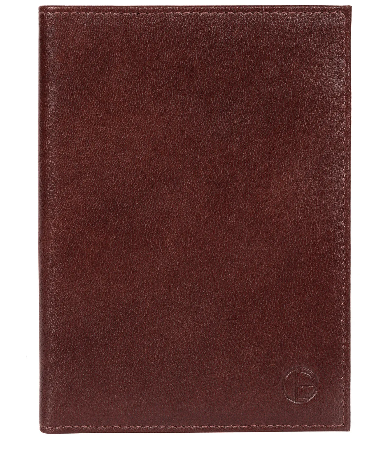 'Plane' Dark Brown Leather Passport Holder