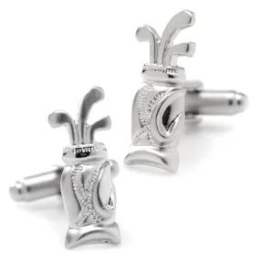 Plated Golf Bag Cufflinks