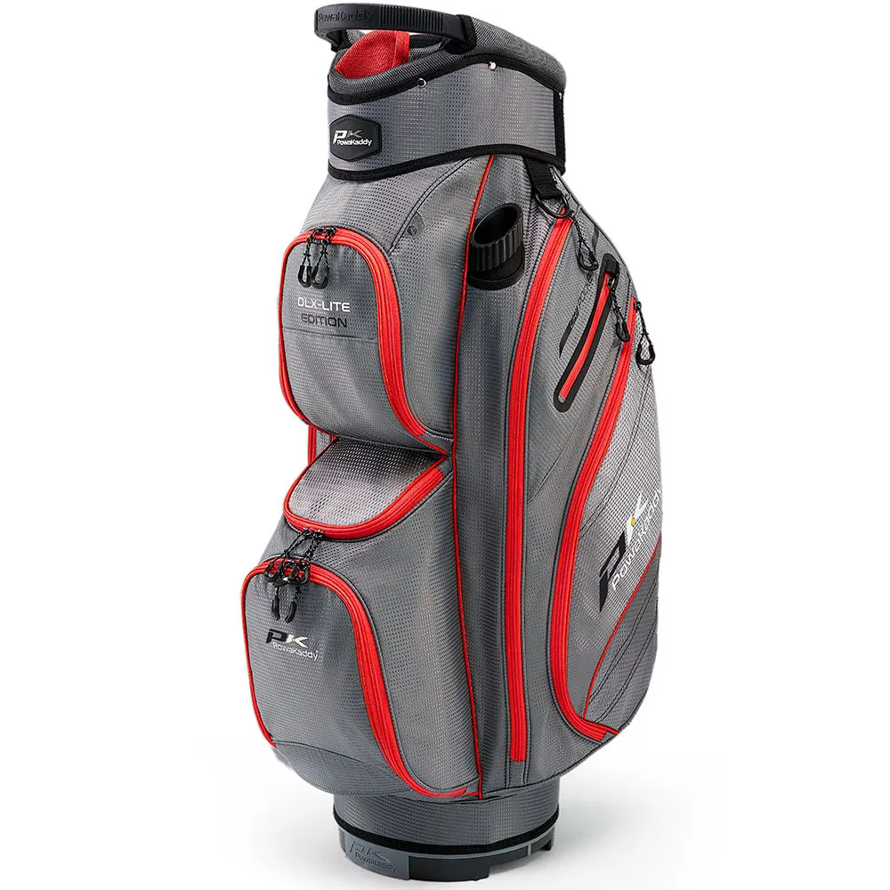 PowaKaddy DLX-Lite Cart Bag - Gun Metal/Red