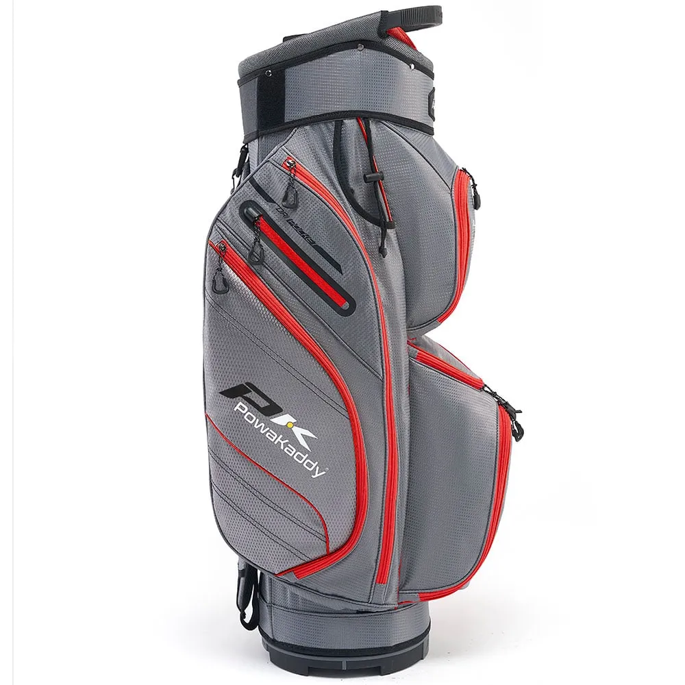 PowaKaddy DLX-Lite Cart Bag - Gun Metal/Red