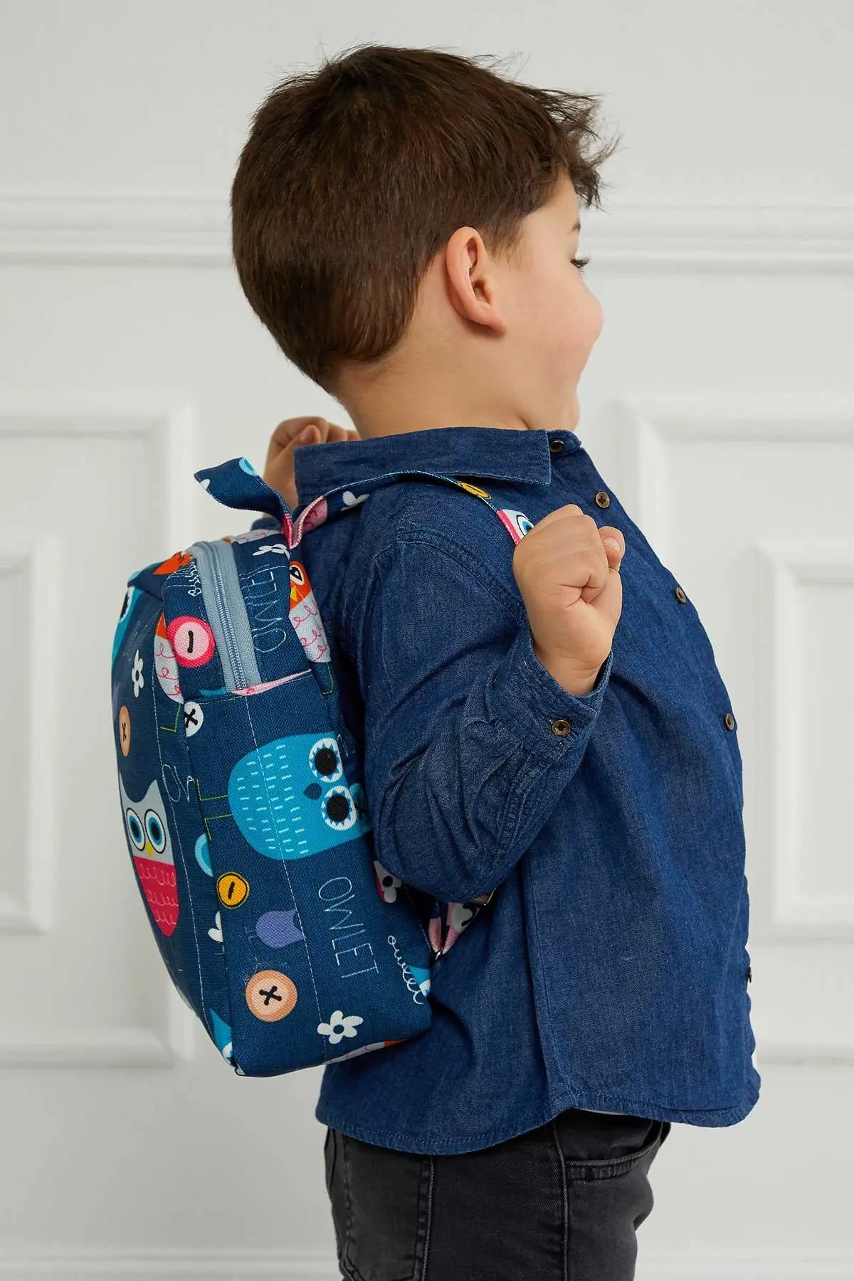 Preschool Backpack Kindergarten Little Kid Toddler School Backpacks for Boys and Girls Patterned Oversized Kid's Backpack 12'',CS-7K