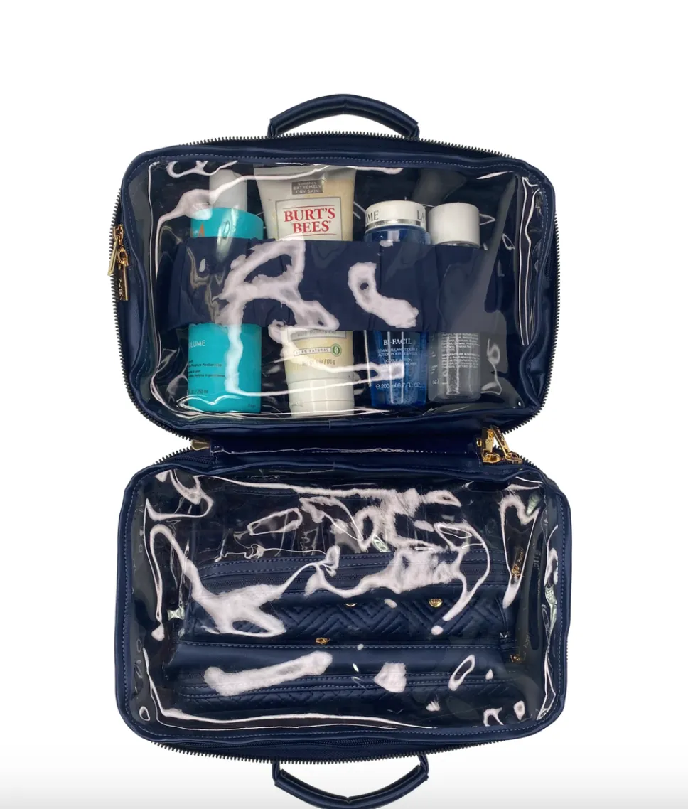 Pursen Amour Travel Case Greek Navy