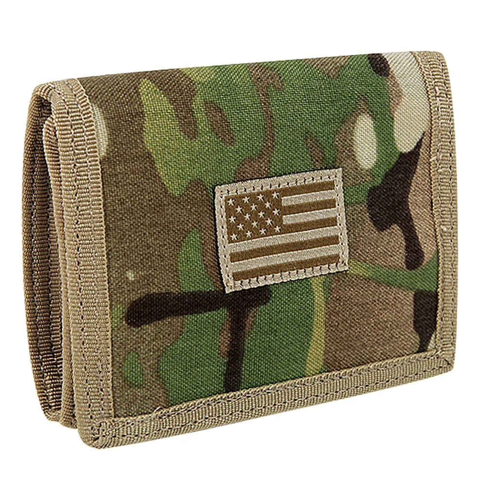 RapDom USA Multi Camo American Flag Tactical Tri-Fold Wallet