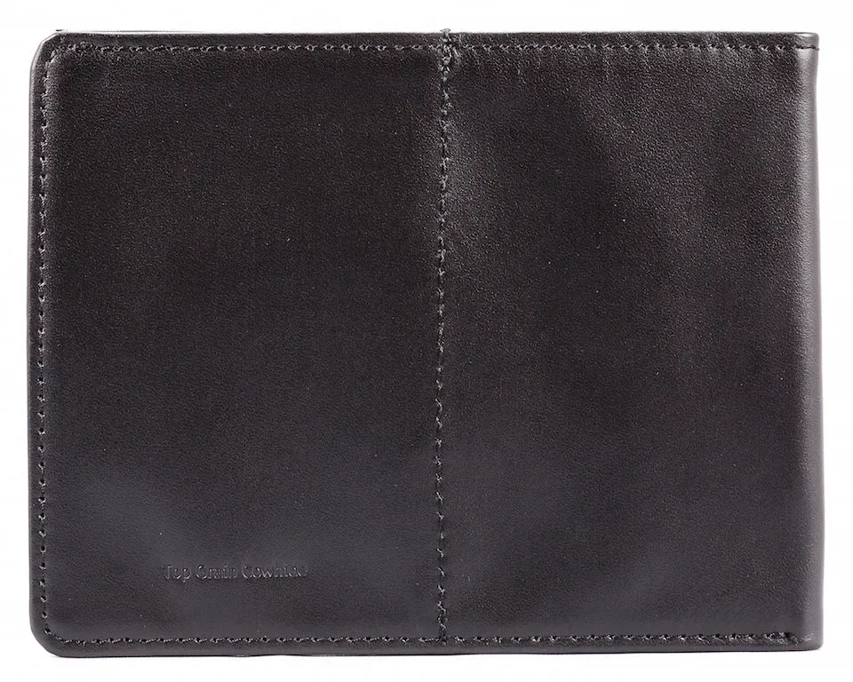 RFID Leather Super Skinny Black