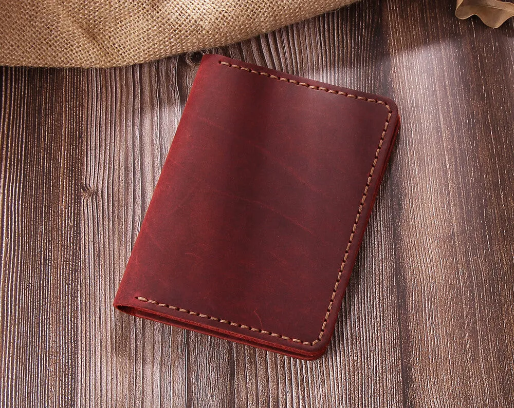 Robrasim Personalized Leather Travel Passport covers, Handmade Passport Wallet Holder