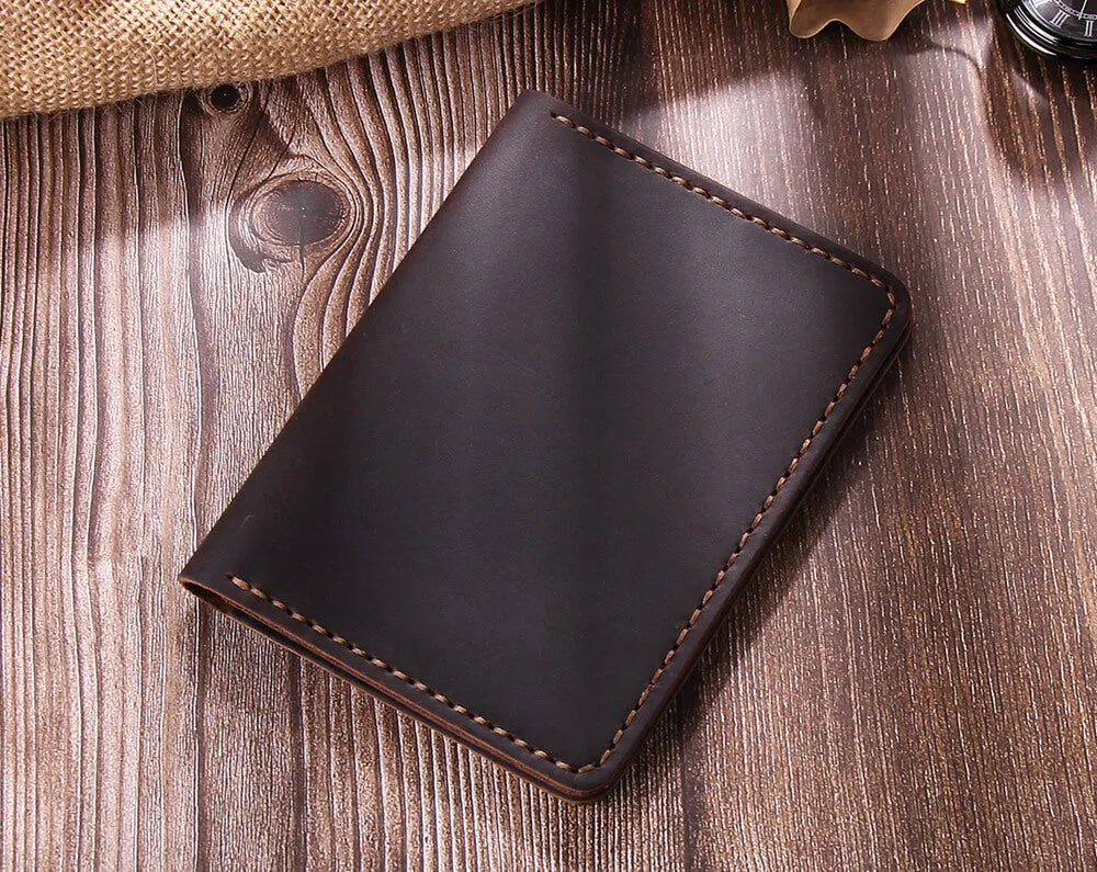 Robrasim Personalized Leather Travel Passport covers, Handmade Passport Wallet Holder