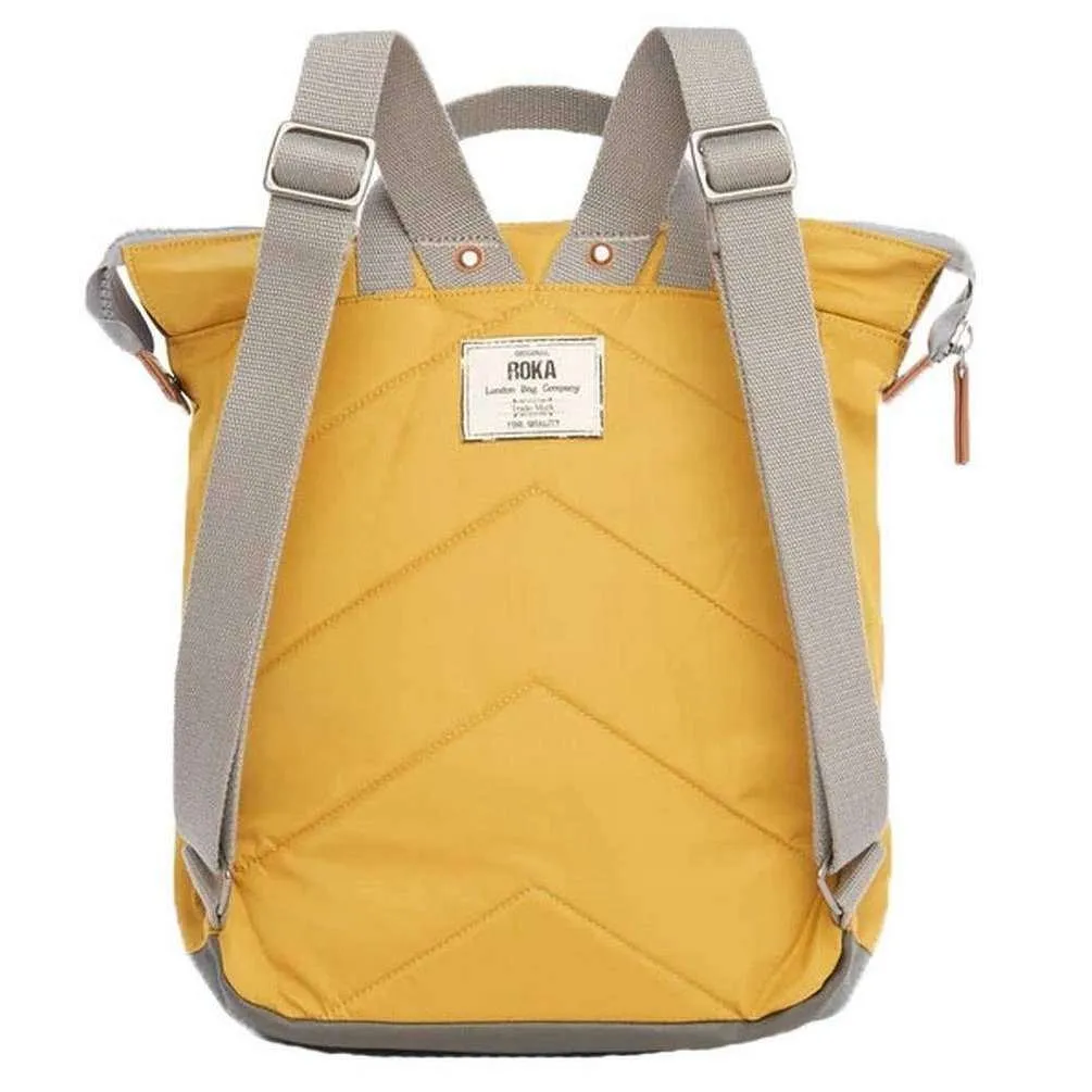 Roka Bantry B Medium Sustainable Nylon Backpack - Corn Yellow