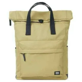 Roka Canfield B Medium Black Label Recycled Canvas Backpack - Khaki Green