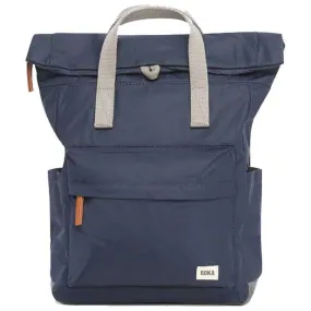 Roka Canfield B Medium Sustainable Nylon Backpack - Midnight Blue