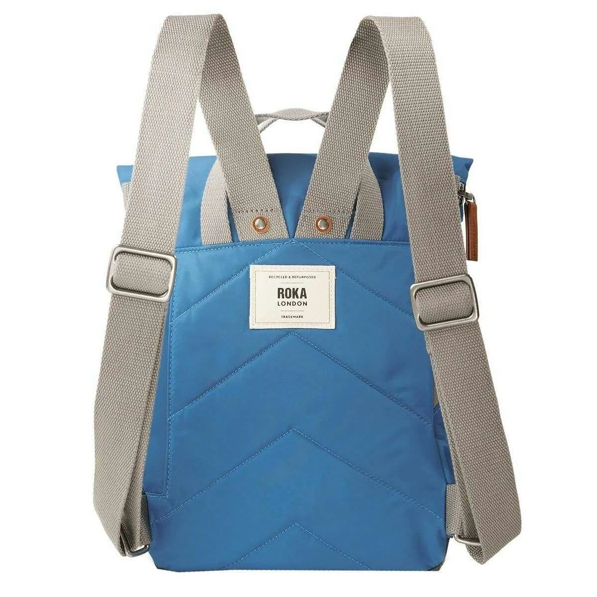 Roka Canfield B Small Recycled Nylon Backpack - Seaport Blue