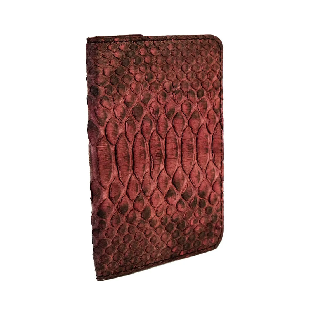 Rose Motif Python Passport Cover