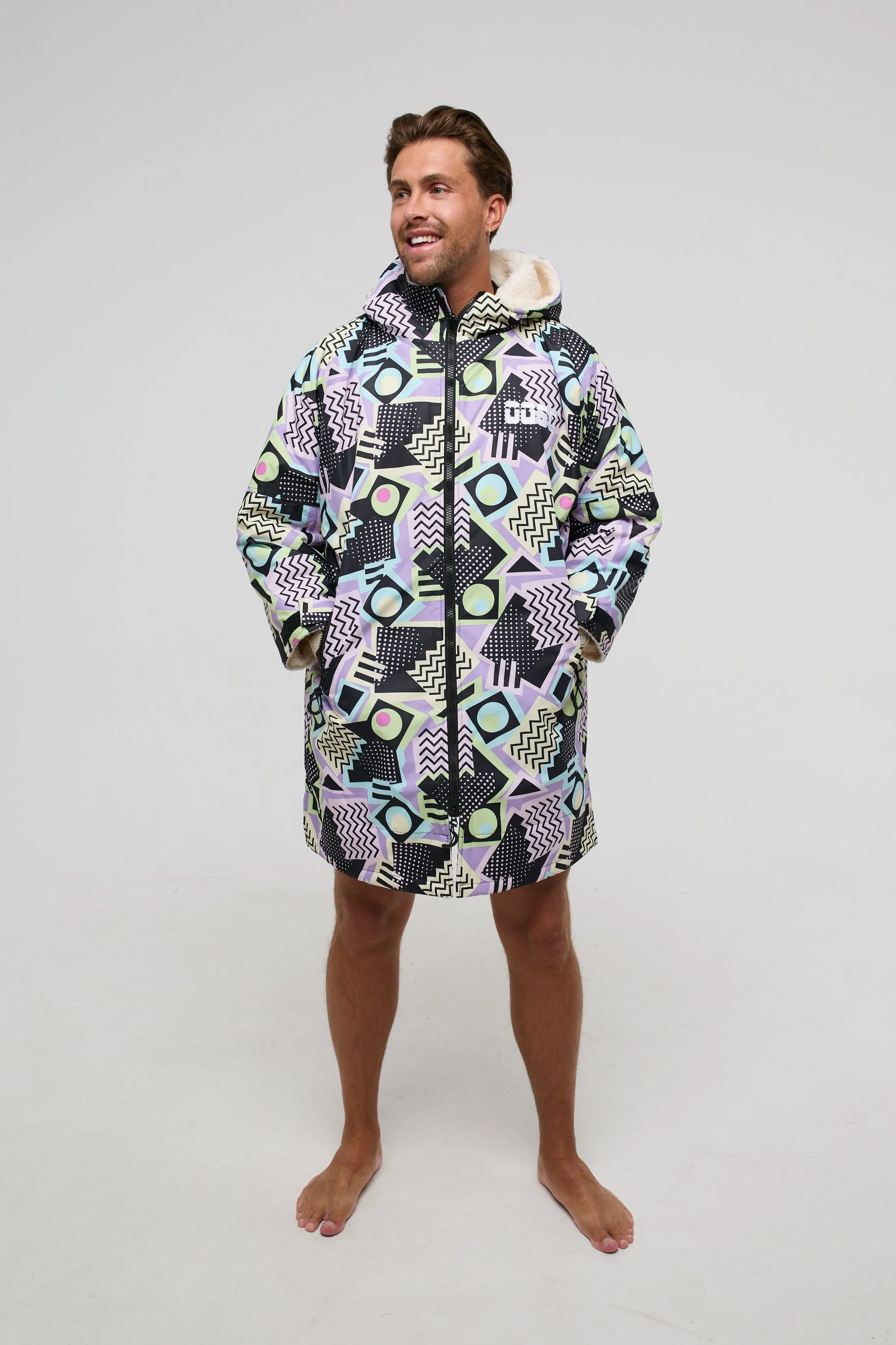 Saved By The Bell Recycled Sherpa Lined Changing Robe - Men's