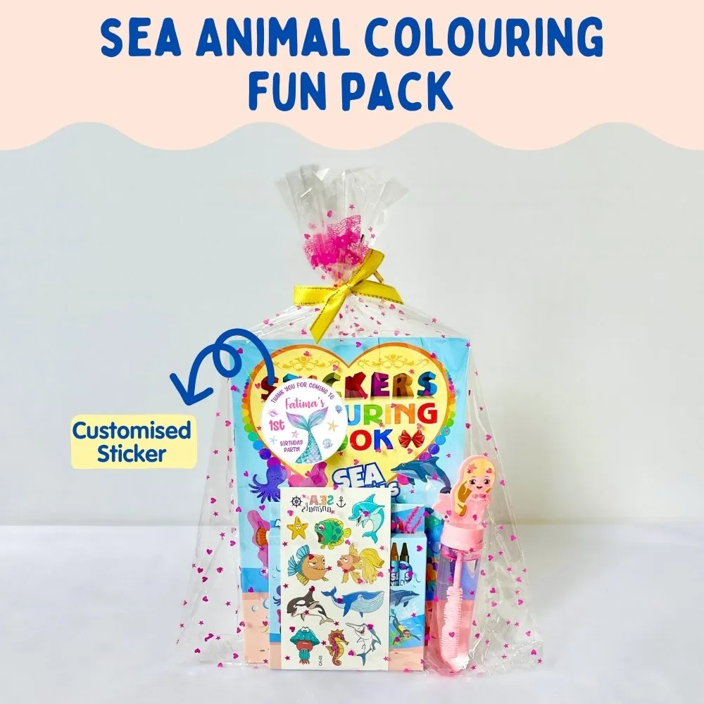 Sea Animal Colouring Fun Goodie Bag