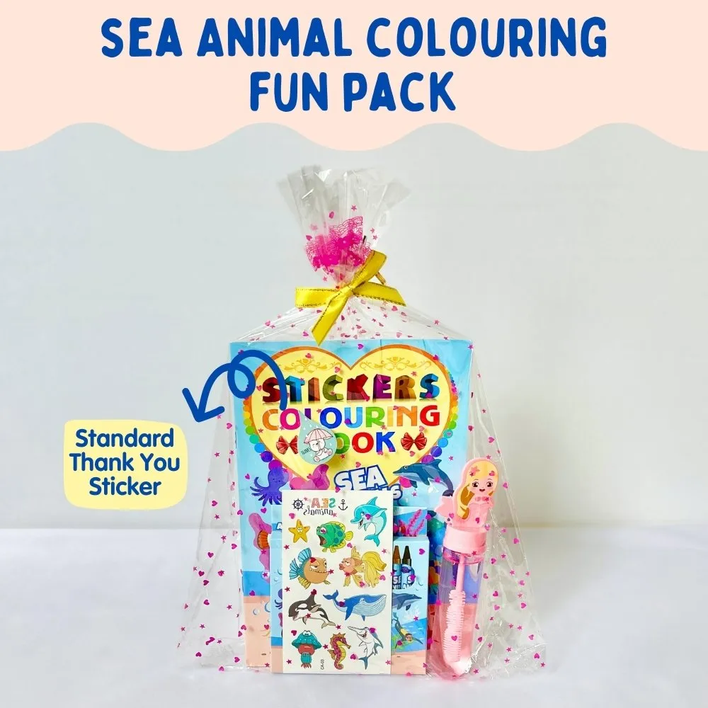 Sea Animal Colouring Fun Goodie Bag