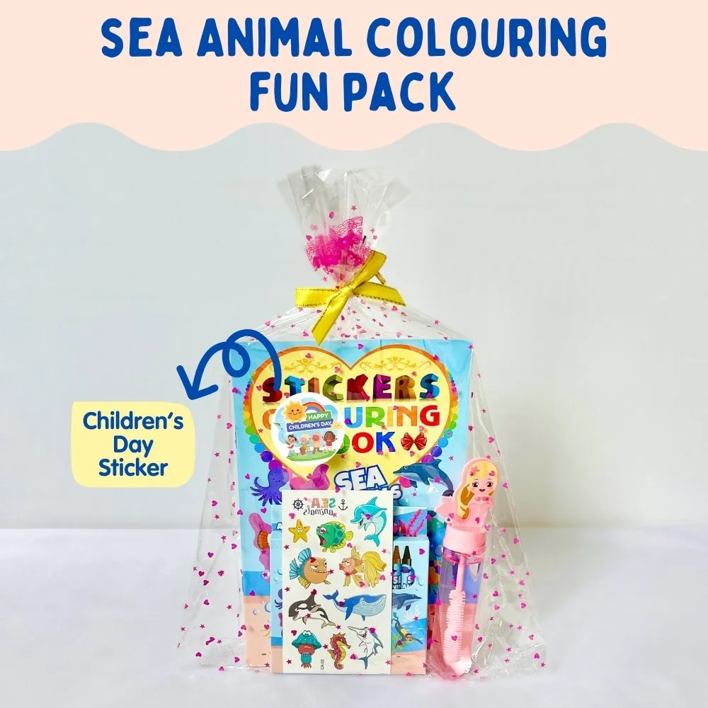 Sea Animal Colouring Fun Goodie Bag