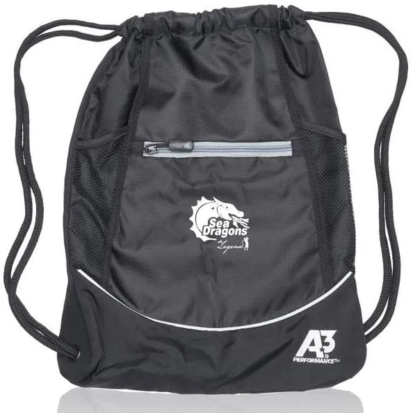 Sea Dragons Cinch Bag w/ logo