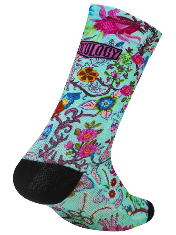 Secret Garden Cycling Socks