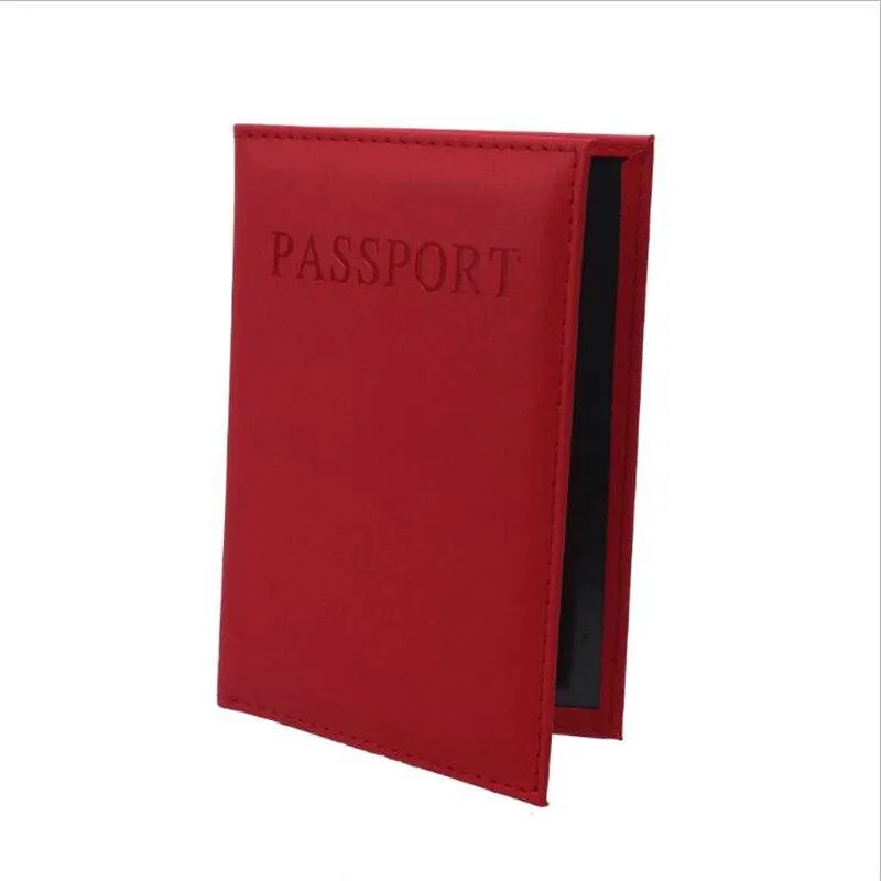 Secure Your Passport and Cards in Style with this Solid Color Wallet Card Holder