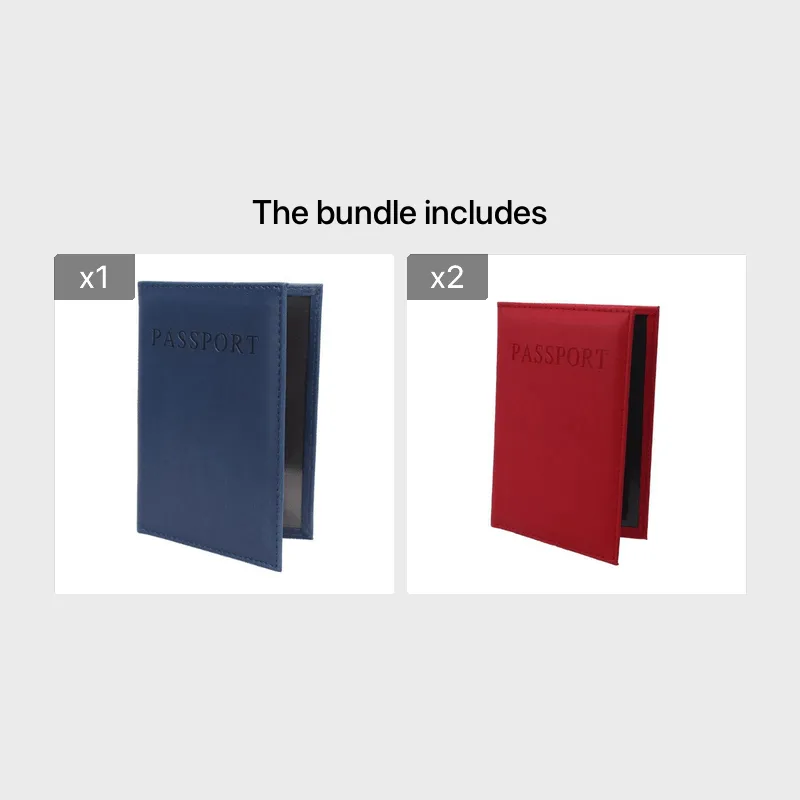 Secure Your Passport and Cards in Style with this Solid Color Wallet Card Holder