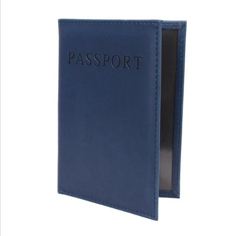 Secure Your Passport and Cards in Style with this Solid Color Wallet Card Holder