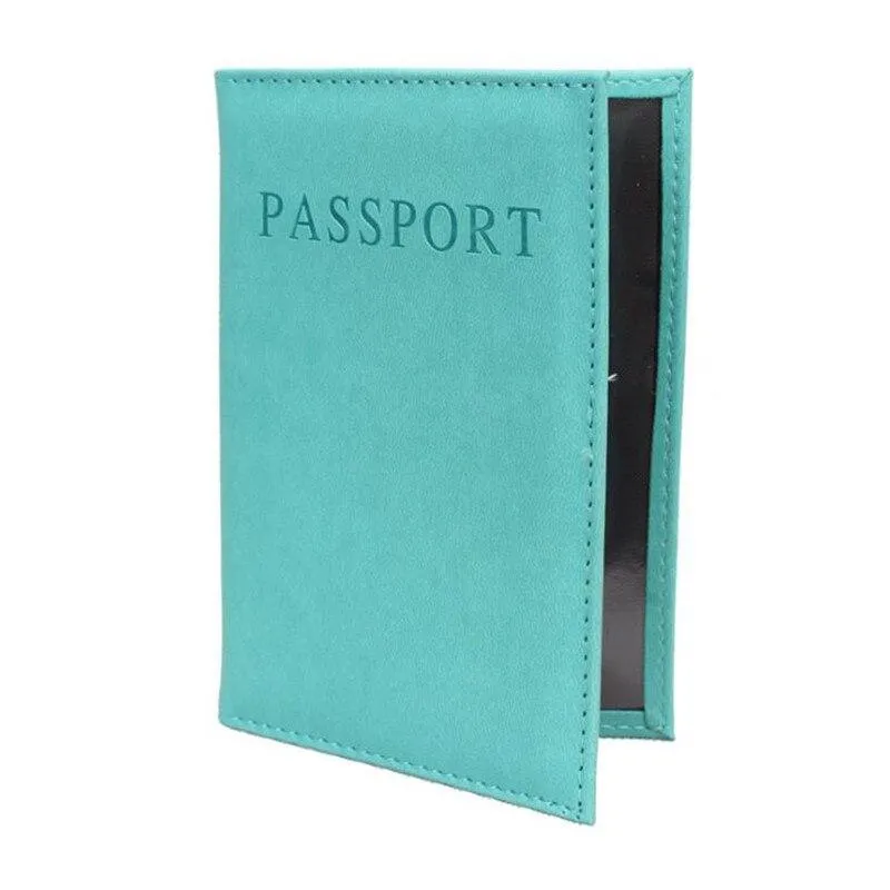 Secure Your Passport and Cards in Style with this Solid Color Wallet Card Holder