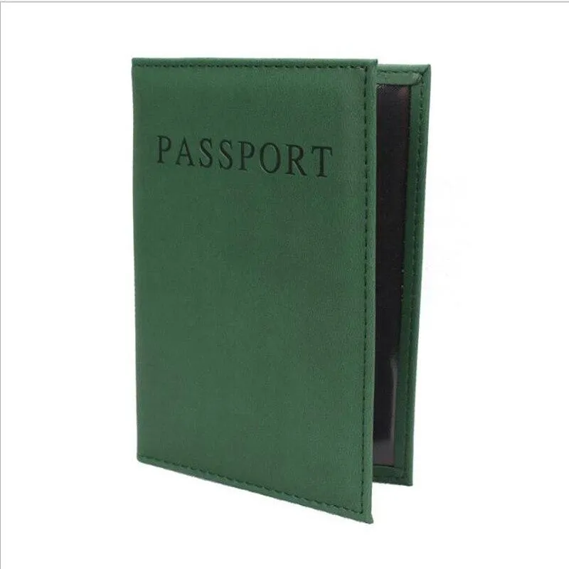 Secure Your Passport and Cards in Style with this Solid Color Wallet Card Holder