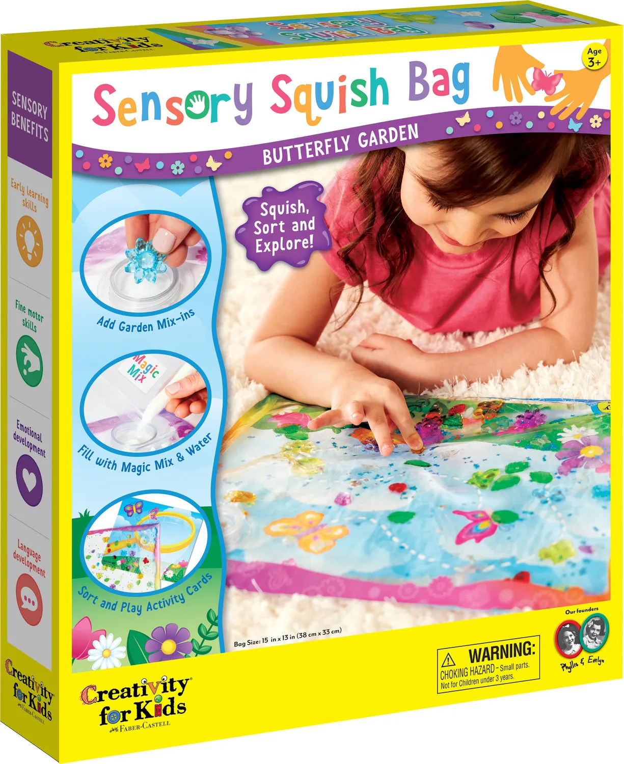 Sensory Squish Bag - Butterfly Garden