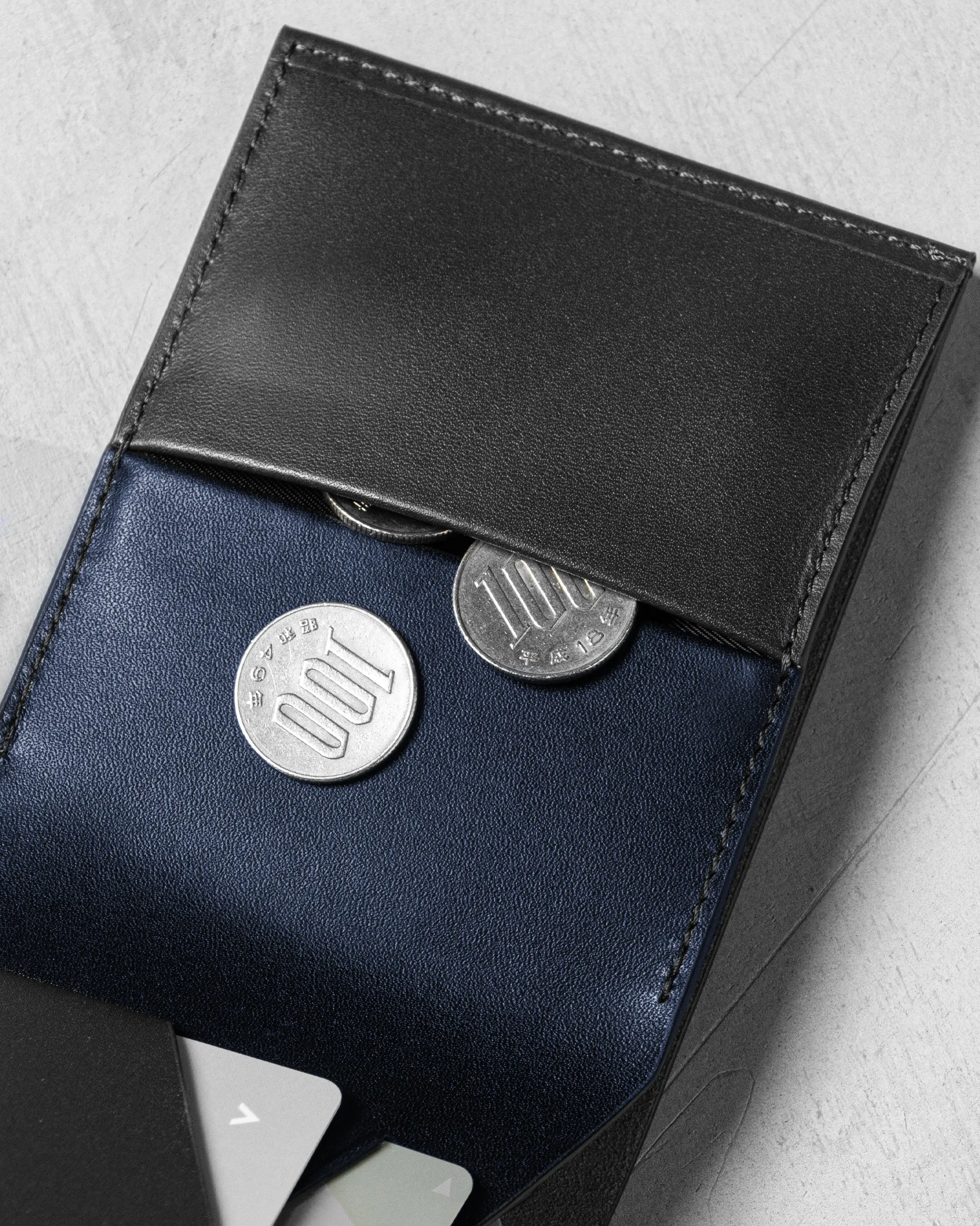 Slim Coin Wallet Plus Black