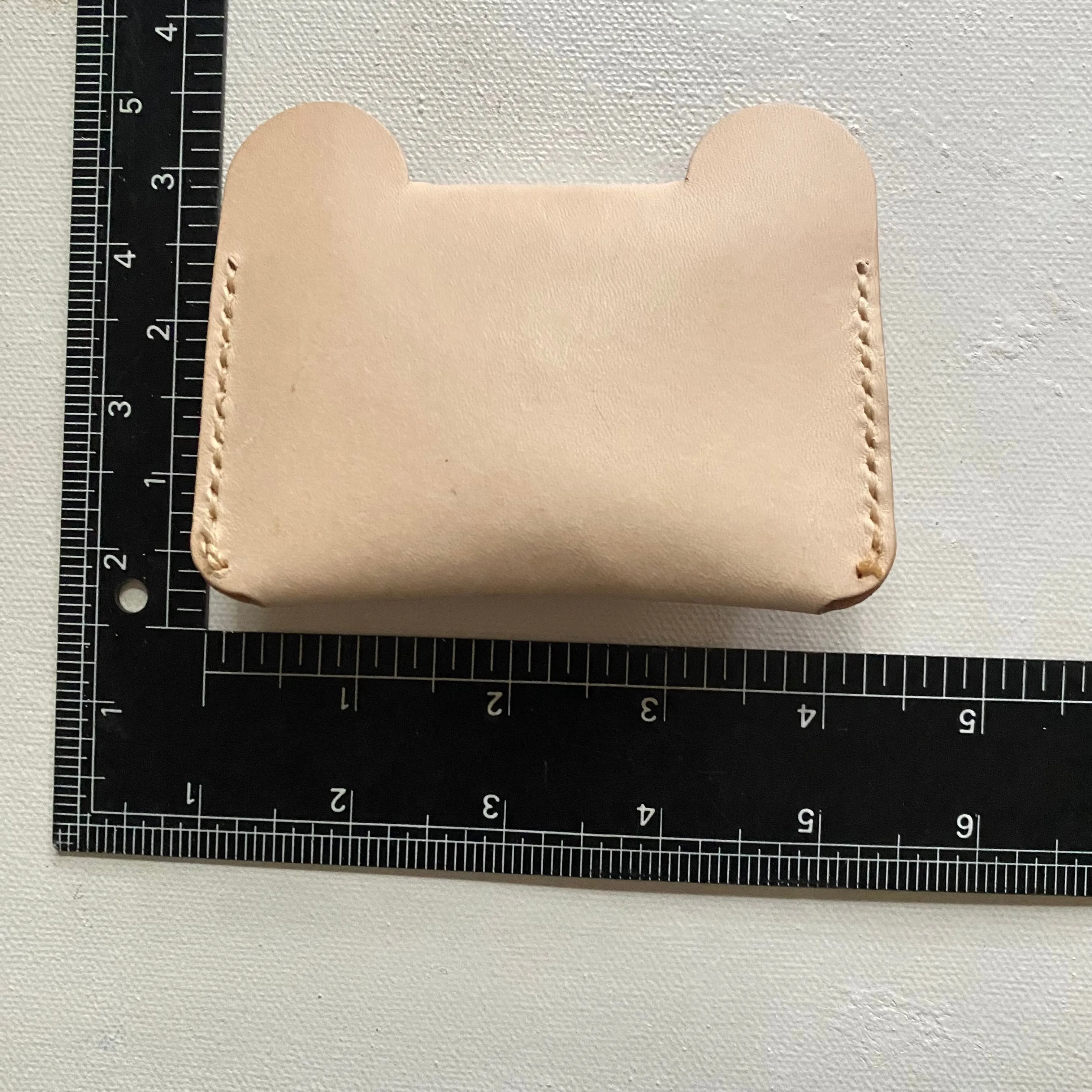 Small leather Bear Wallet for children