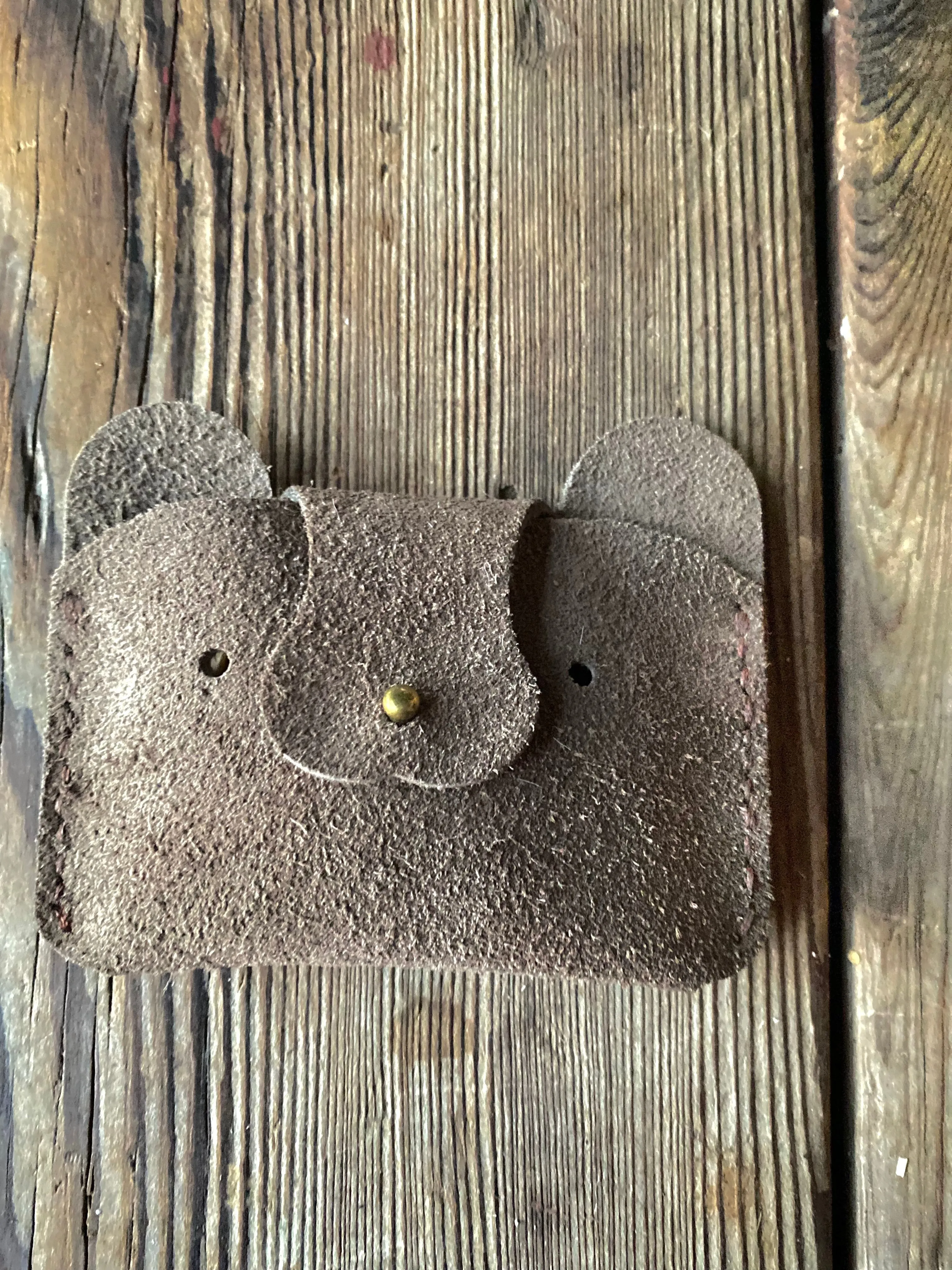 Small leather Bear Wallet for children