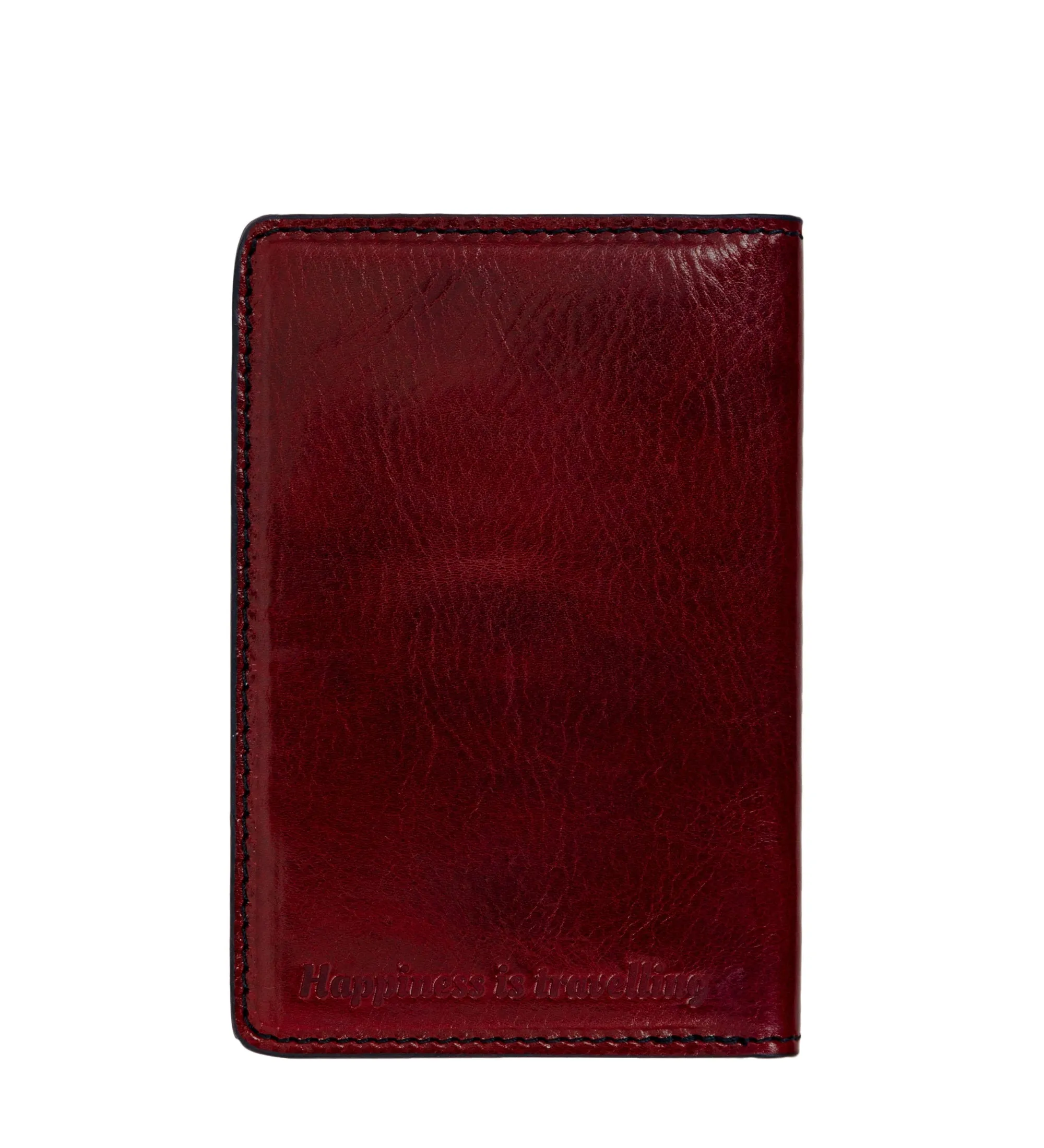 Small Leather Passport Holder for Women - Gulliver's Travels