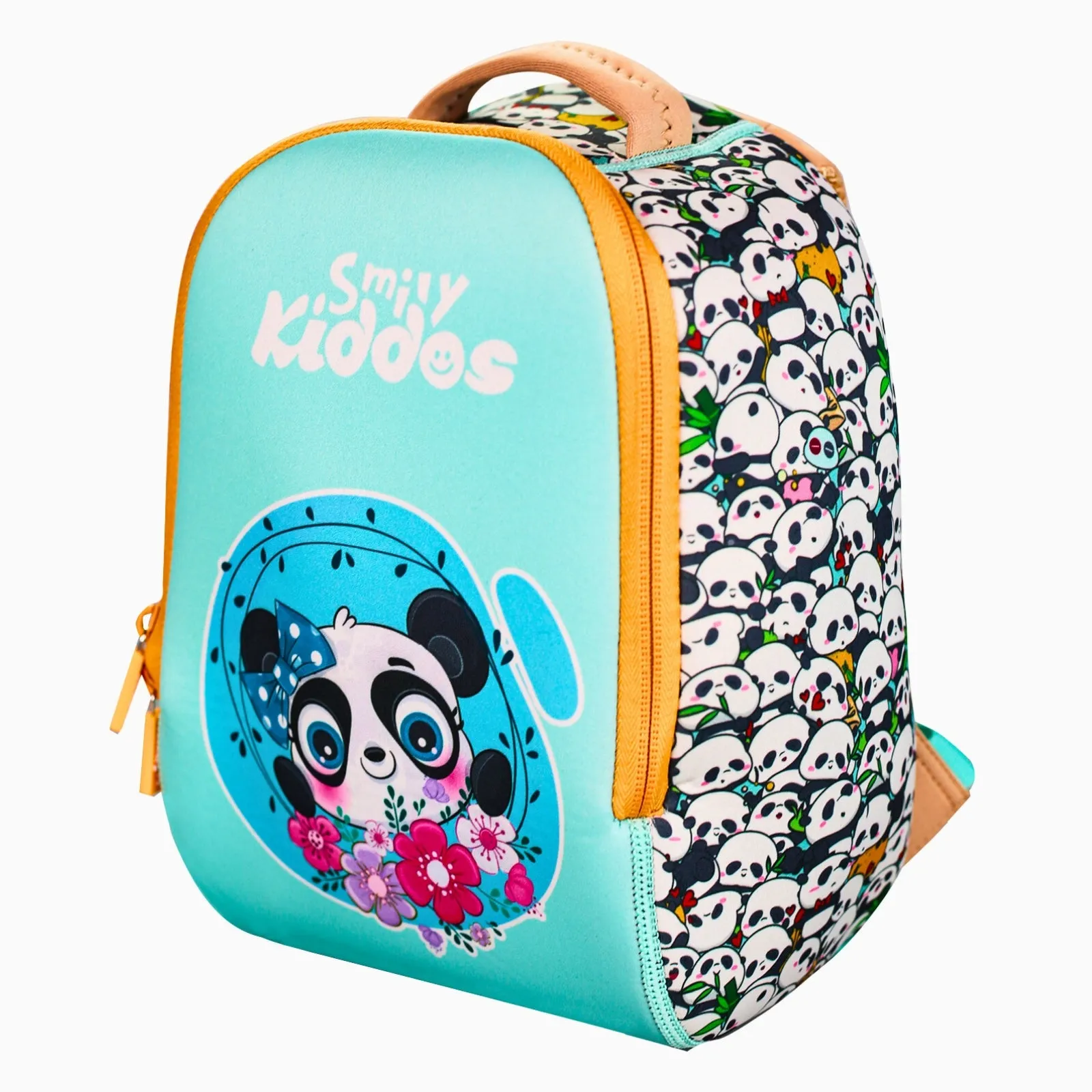 Smily kiddos Charming Panda Neoprene Preschool Backpack (6L) – Light Blue