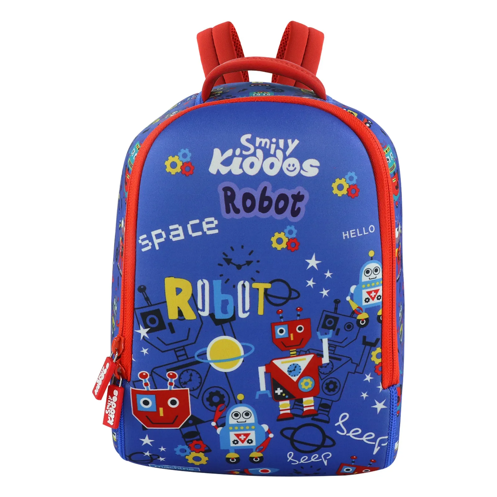 Smily Kiddos Preschool Backpack Robot Theme