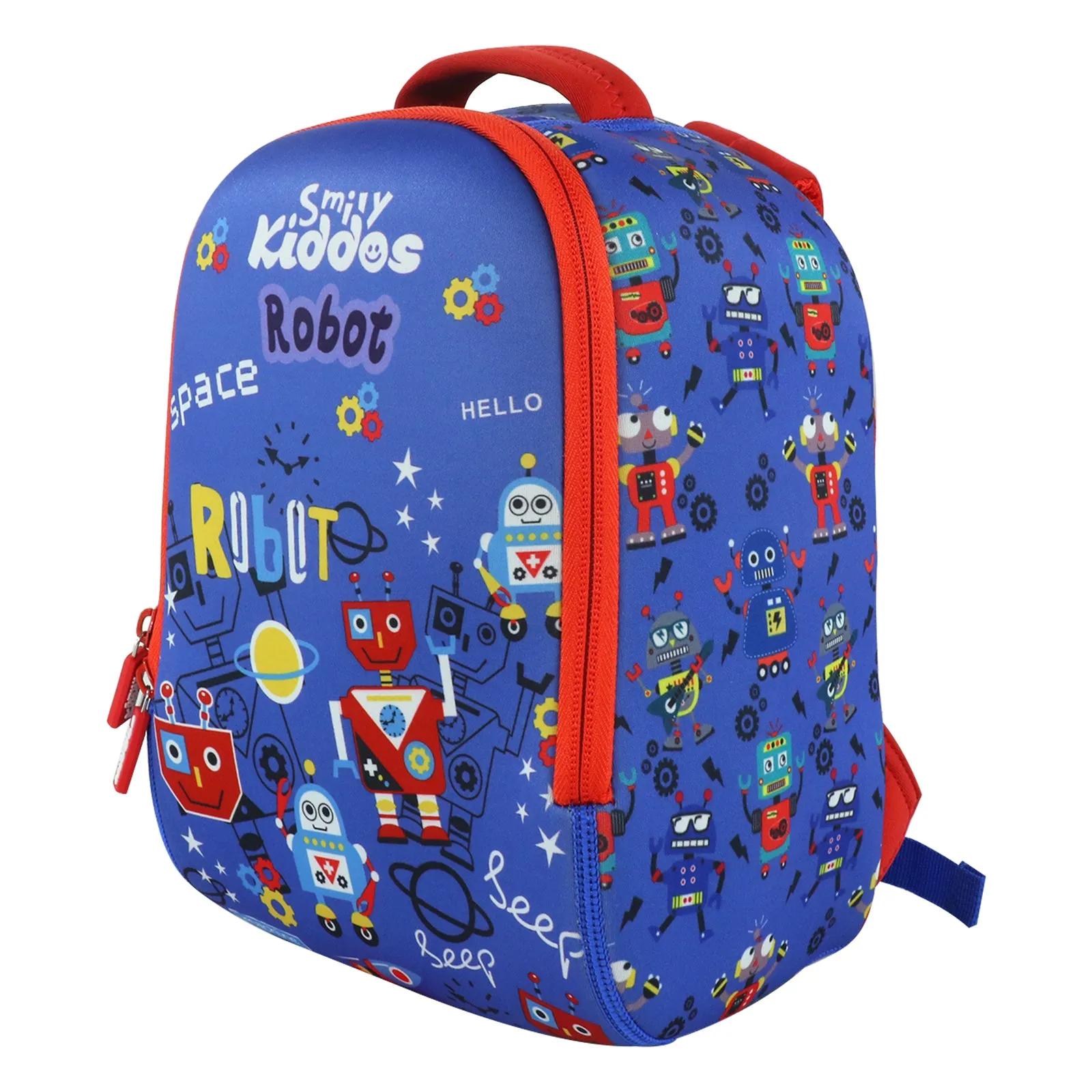 Smily Kiddos Preschool Backpack Robot Theme