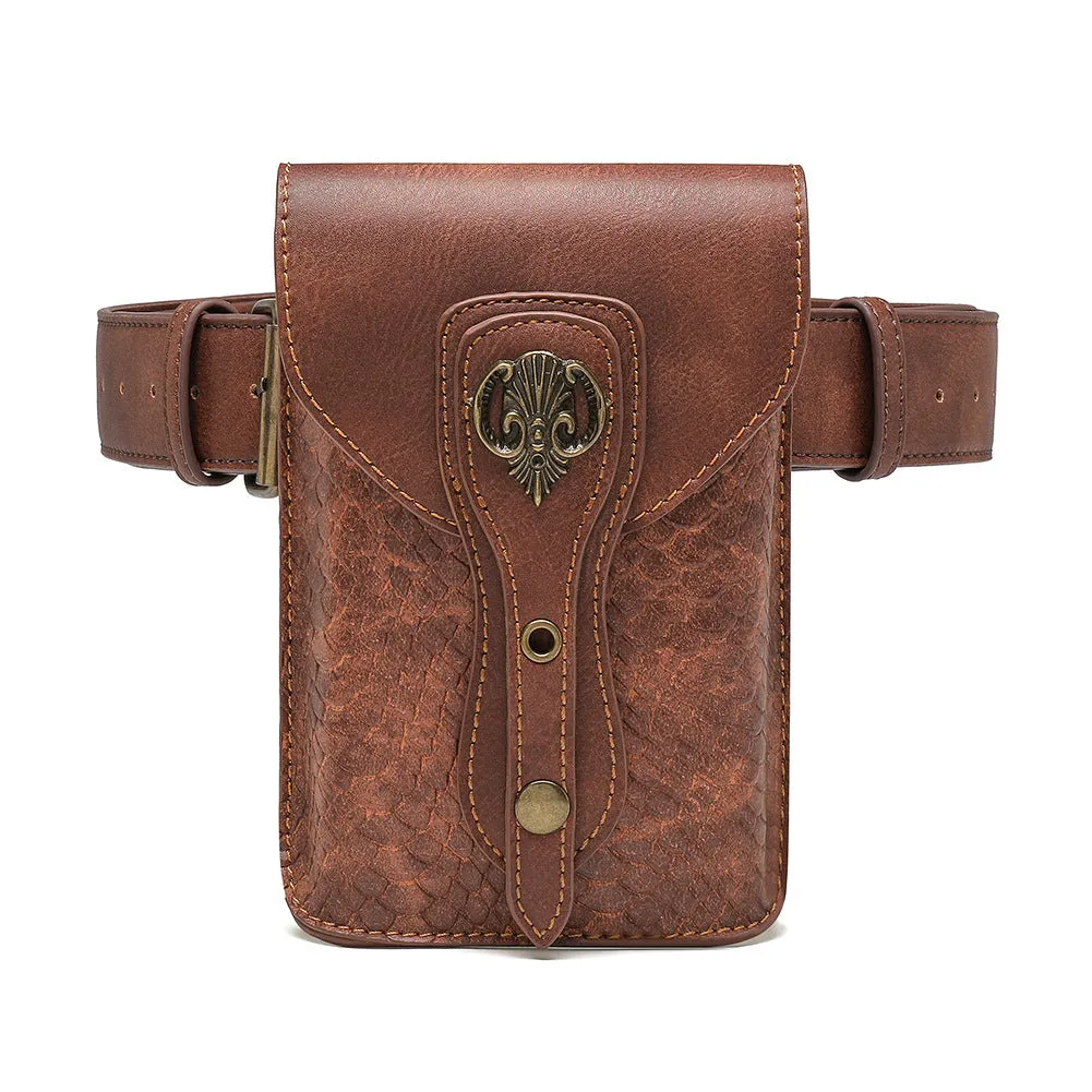 Steampunk Passport Wallets Neck Holder Cell Phone Purse Pouch