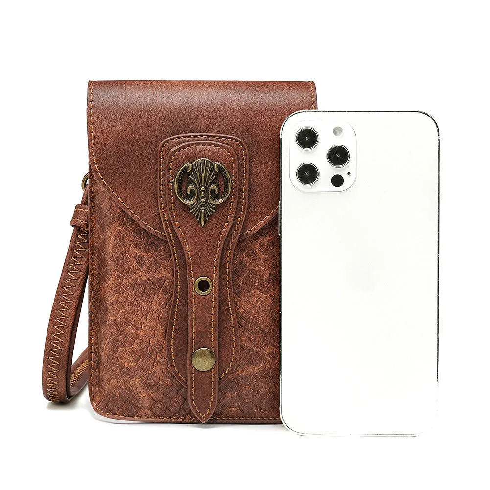 Steampunk Passport Wallets Neck Holder Cell Phone Purse Pouch